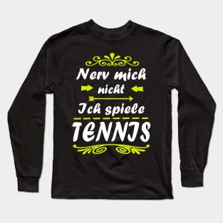 Tennis Sport Tennisschläger Match Platz Ball Long Sleeve T-Shirt